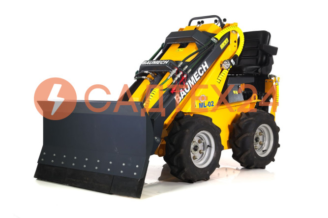 Мини-погрузчик BAUMECH ML-02, дв.Zongshen GB460E + гидравлический отвал 120 см