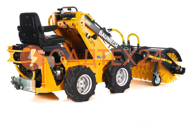 Мини-погрузчик BAUMECH ML-02, дв.Zongshen GB460E + гидравлическая щётка 115 см
