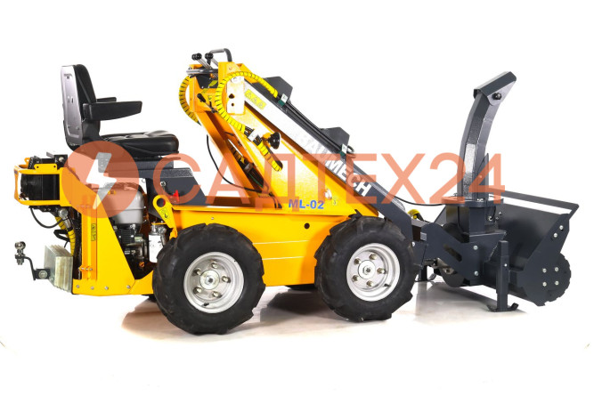 Мини-погрузчик BAUMECH ML-02, дв.Zongshen GB460E + роторный снегоуборщик 110 см