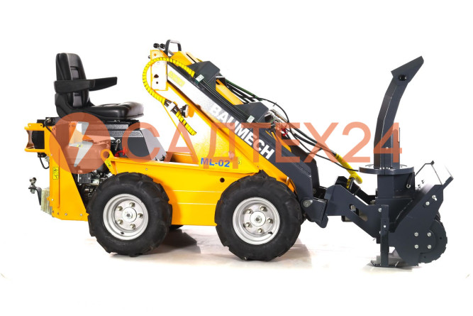 Мини-погрузчик BAUMECH ML-02, дв.Zongshen GB460E + роторный снегоуборщик 110 см