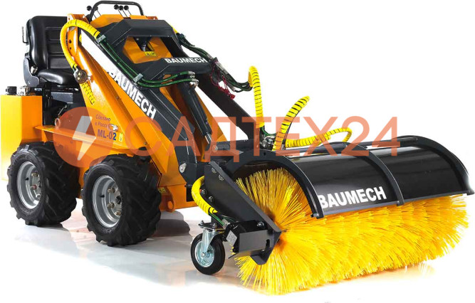 Мини-погрузчик BAUMECH ML-02 Pro, дв.Zongshen GB750 инж. + гидравл.щётка 115см