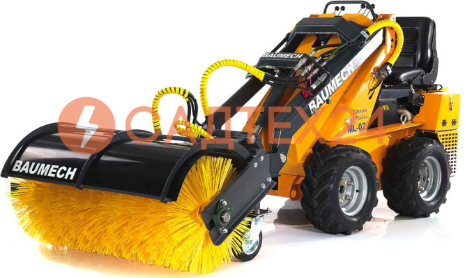 Мини-погрузчик BAUMECH ML-02 Pro, дв.Zongshen GB750 инж. + гидравл.щётка 115см