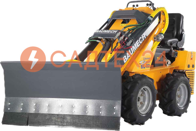 Мини-погрузчик BAUMECH ML-02 Pro, дв.Zongshen GB750 инж. + гидравлический отвал 120см