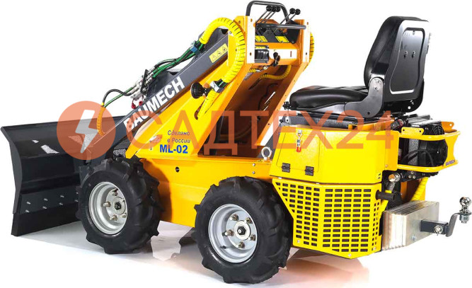 Мини-погрузчик BAUMECH ML-02 Pro, дв.Zongshen GB750 инж. + гидравлический отвал 120см
