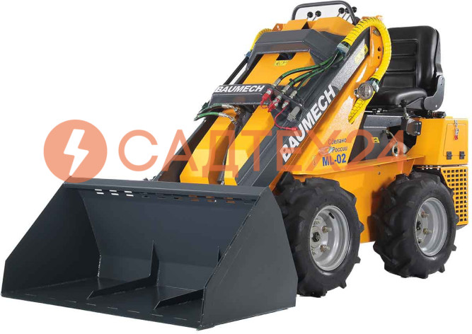 Мини-погрузчик BAUMECH ML-02 Pro, дв.Zongshen GB750 инж. + ковш для снега 120 см
