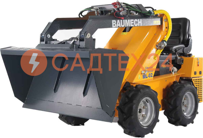 Мини-погрузчик BAUMECH ML-02 Pro, дв.Zongshen GB750 инж. + ковш для снега 120 см