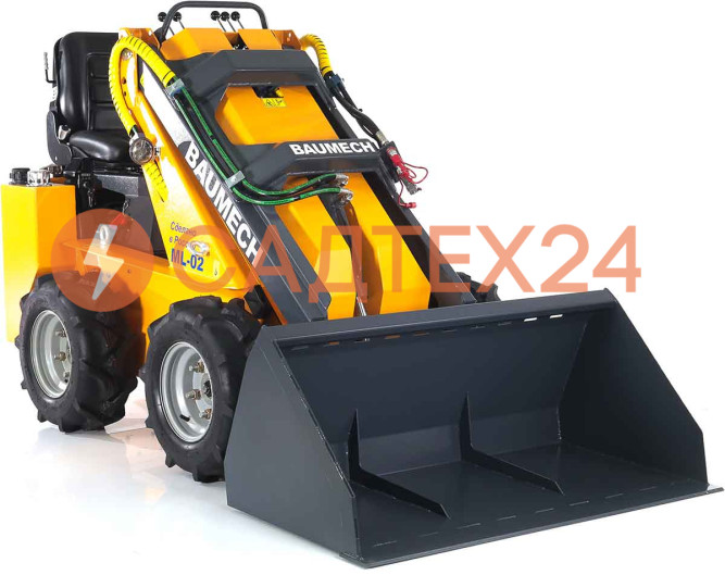 Мини-погрузчик BAUMECH ML-02 Pro, дв.Zongshen GB750 инж. + ковш для снега 120 см