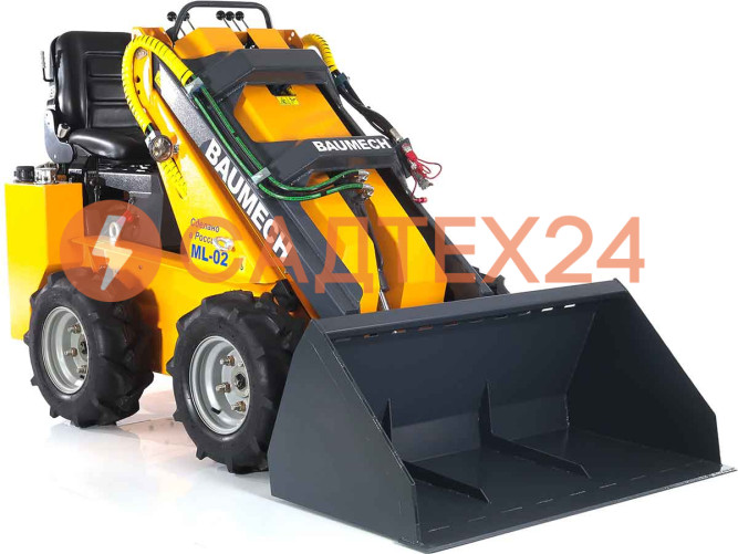 Мини-погрузчик BAUMECH ML-02 Pro, дв.Zongshen GB750 инж. + ковш для снега 120 см
