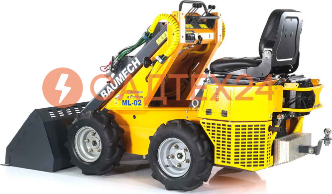 Мини-погрузчик BAUMECH ML-02 Pro, дв.Zongshen GB750 инж. + ковш для снега 120 см