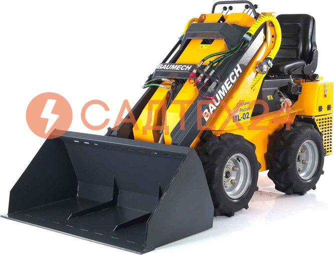 Мини-погрузчик BAUMECH ML-02 Pro, дв.Zongshen GB750 инж. + ковш для снега 120 см