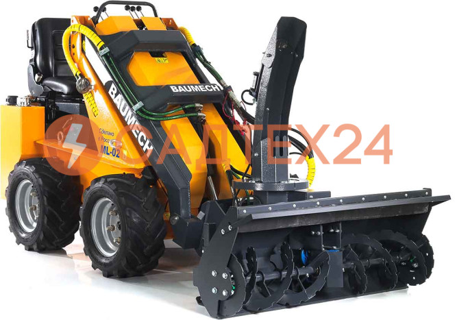 Мини-погрузчик BAUMECH ML-02 Pro, дв.Zongshen GB750 инж.+ роторный снегоуборщик 110 см
