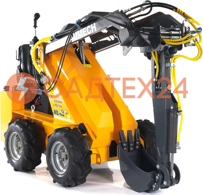 Мини-погрузчик BAUMECH ML-02 Pro, дв.Zongshen GB750 инж. + экскаватор лопатк.поворотн