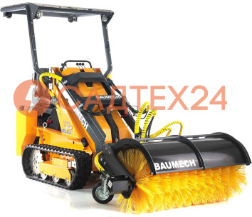 Мини-погрузчик BAUMECH ML-03 Pro, дв.Zongshen GB750 инж. + гидравл.щетка 115см + каркас безопасн