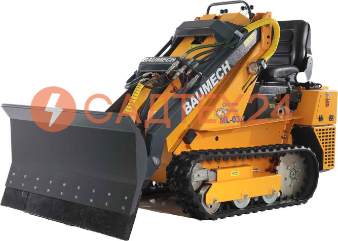 Мини-погрузчик BAUMECH ML-03 Pro, дв.Zongshen GB750 инж. +  гидравлический отвал 120 см