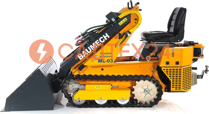 Мини-погрузчик BAUMECH ML-03 Pro, дв.Zongshen GB750 инж. + ковш для снега 120см