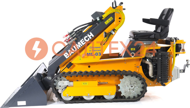 Мини-погрузчик BAUMECH ML-03 Pro, дв.Zongshen GB750 инж. + ковш универсальный 110см