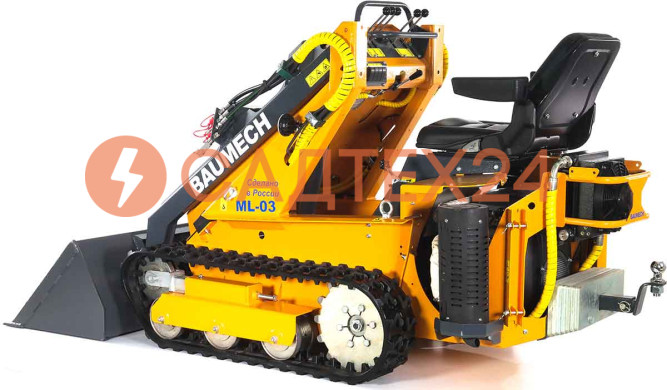 Мини-погрузчик BAUMECH ML-03 Pro, дв.Zongshen GB750 карб. + ковш универсальный 110см