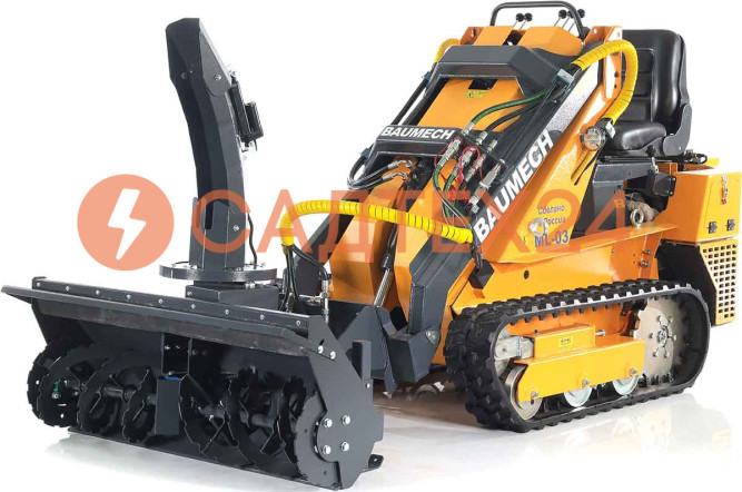 Мини-погрузчик BAUMECH ML-03 Pro, дв.Zongshen GB750 инж. + роторный снегоуборщик 110 см