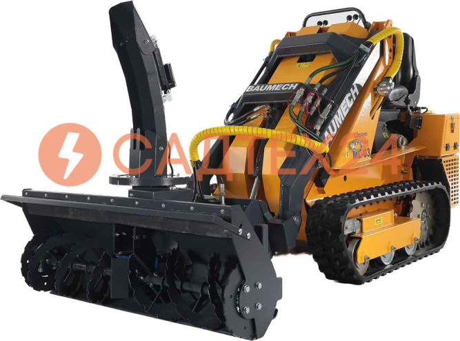 Мини-погрузчик BAUMECH ML-03 Pro, дв.Zongshen GB750 инж. + роторный снегоуборщик 110 см