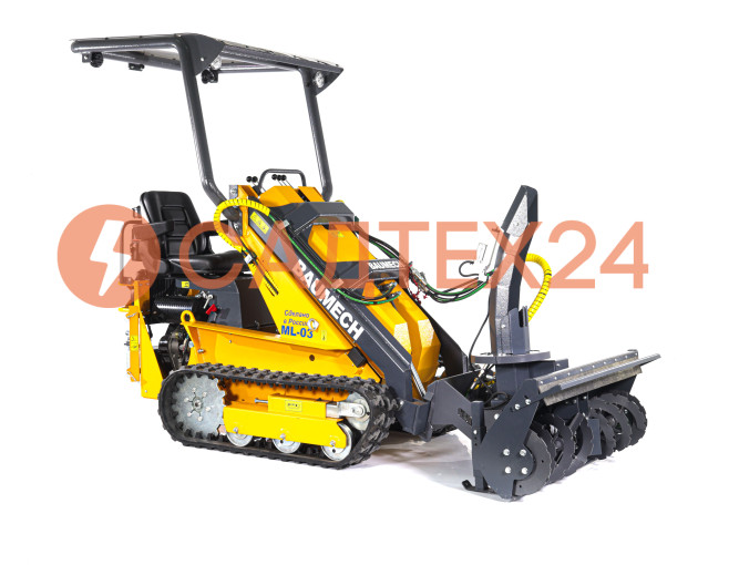 Мини-погрузчик BAUMECH ML-03 диз, дв. Lifan C192FD +снегоуборщик 110 см + каркас безопасности