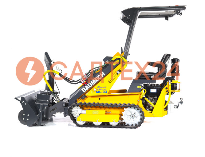 Мини-погрузчик BAUMECH ML-03 диз, дв. Lifan C192FD +снегоуборщик 110 см + каркас безопасности