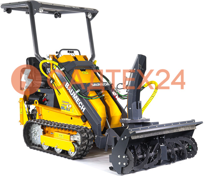 Мини-погрузчик BAUMECH ML-03 диз, дв. Lifan C192FD +снегоуборщик 110 см + каркас безопасности